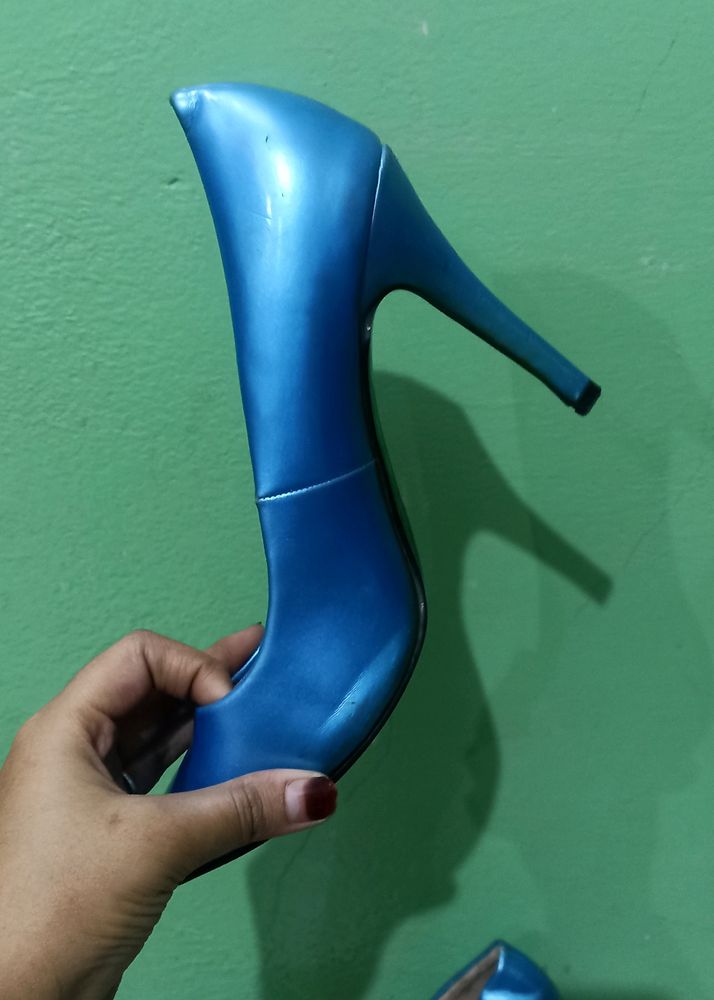 Heel Pumps Blue