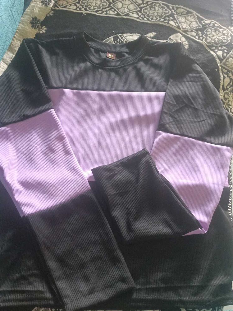 Color Block Long Sleeve Top