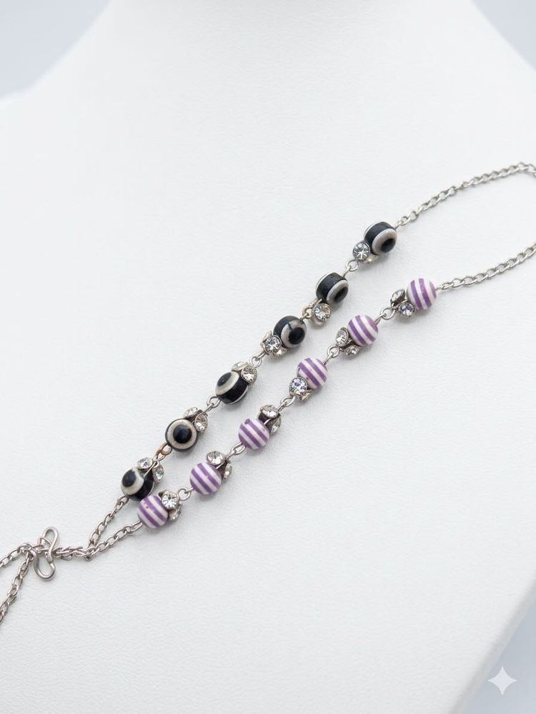 Beaded bracelet with Evil Eye Charm