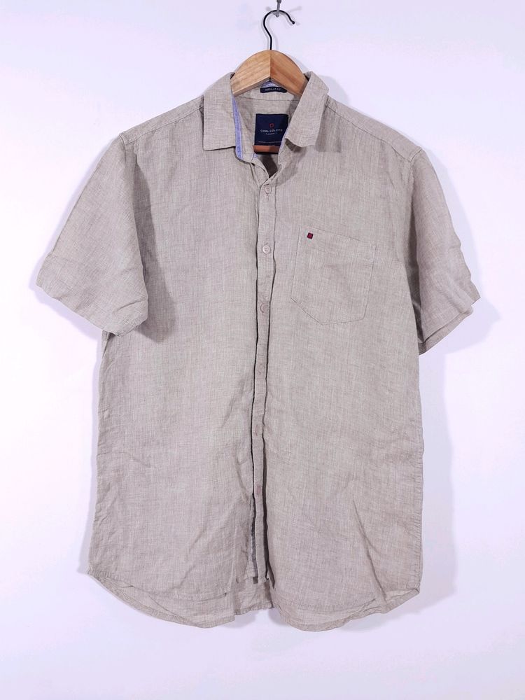 Cream Casual  Shirt (Men's)