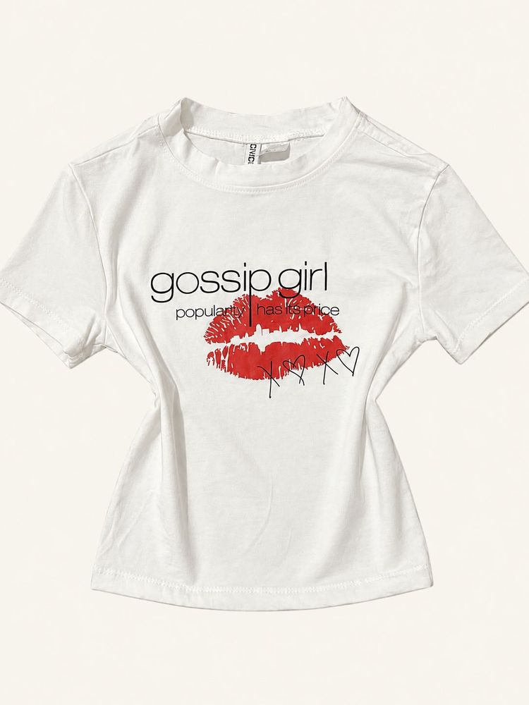 Gossip Girl Graphic crop top