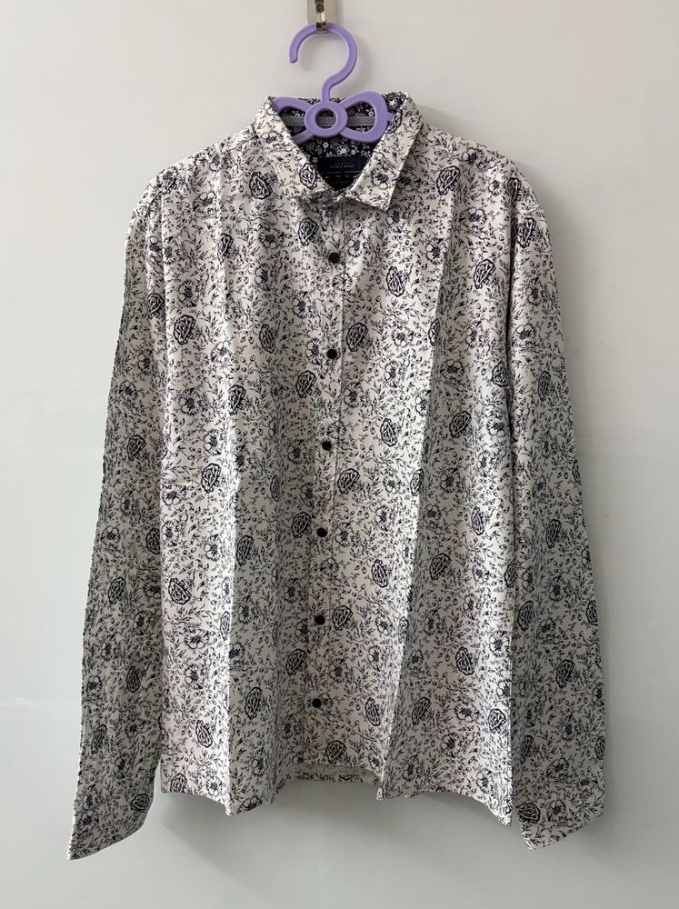 Zara Man’s Printed Long Sleeve Shirt
