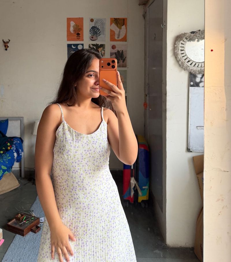 Floral Print Spaghetti Strap Dress