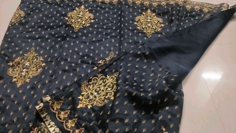 Elegant Embroidered Saree