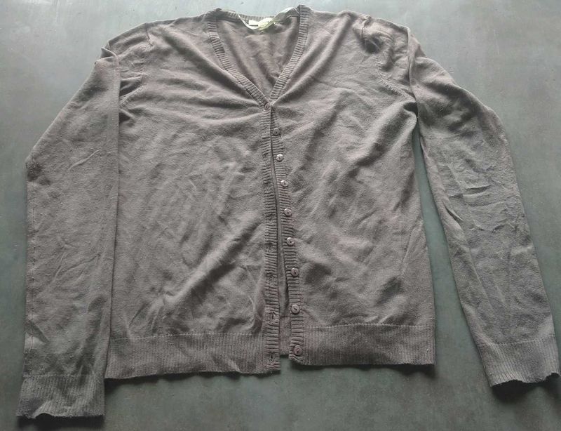 Classic V-Neck Button-Up Cardigan