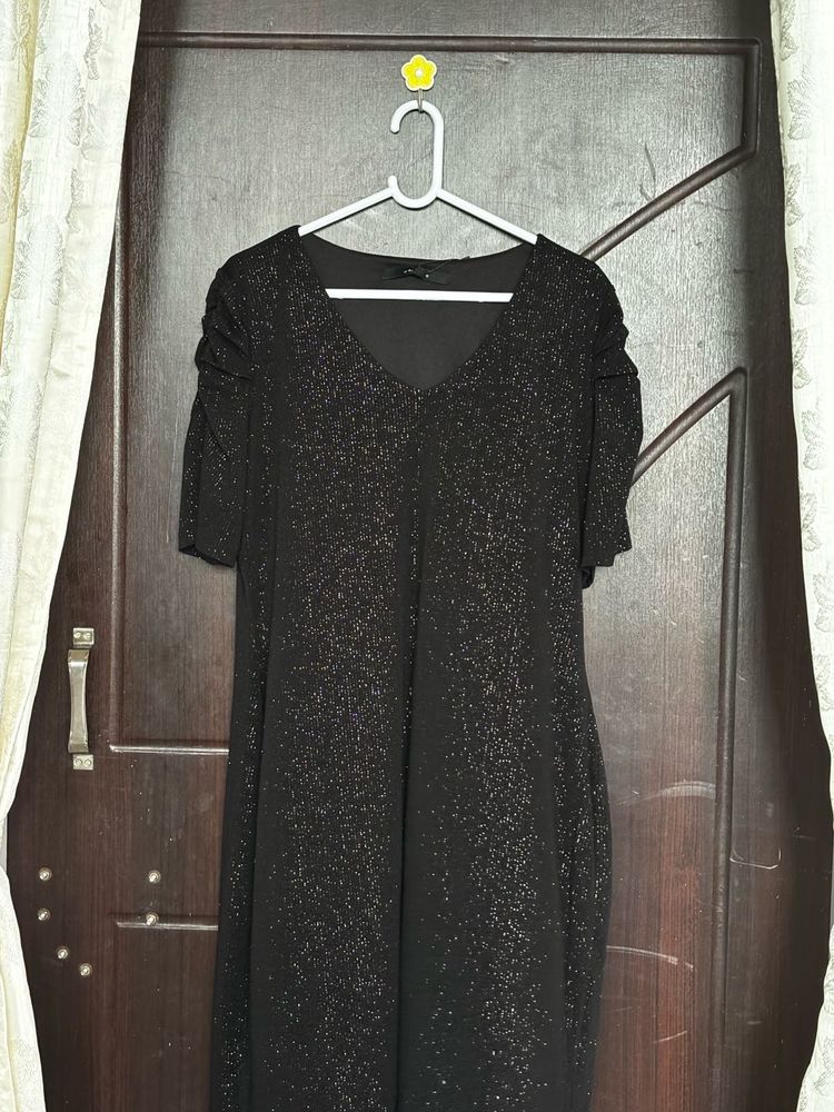 Sparkly Black Mini Dress
