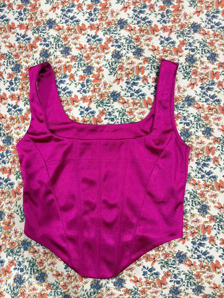 Satin Corset Top