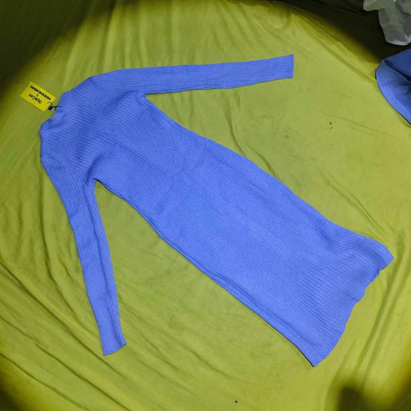 Korean knit blue