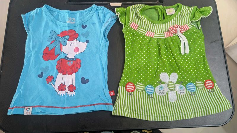 Cute Baby Girls Tops - Set of 2