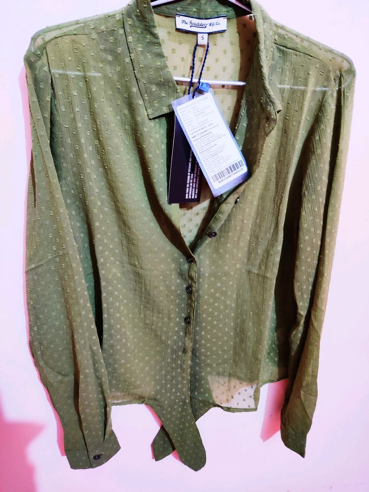 Roadster - Semi Sheer Shirt (Green)
