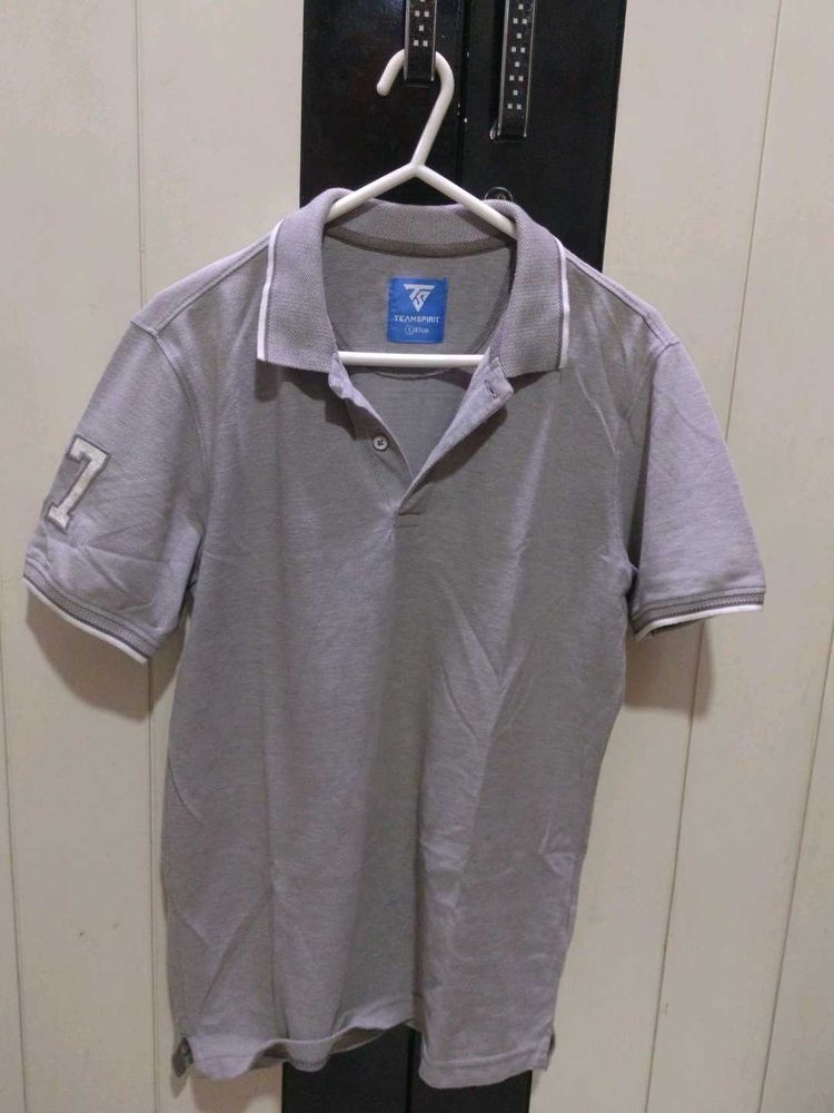 Men's Grey Polo T-Shirt