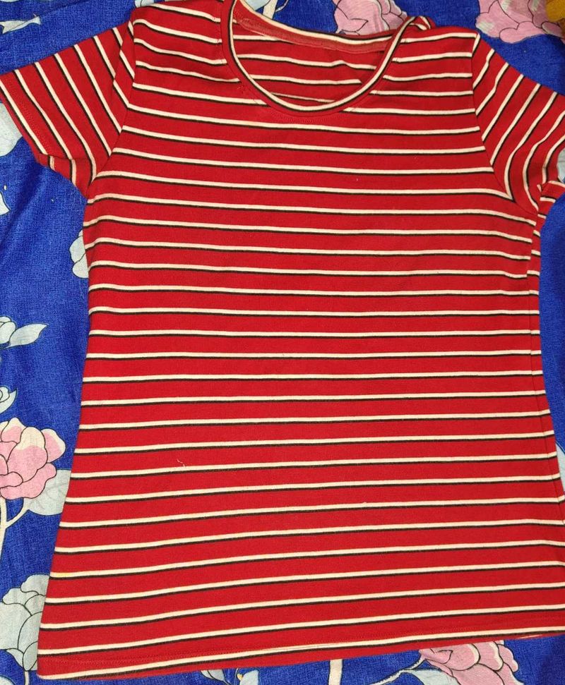 Red Striped T-Shirt