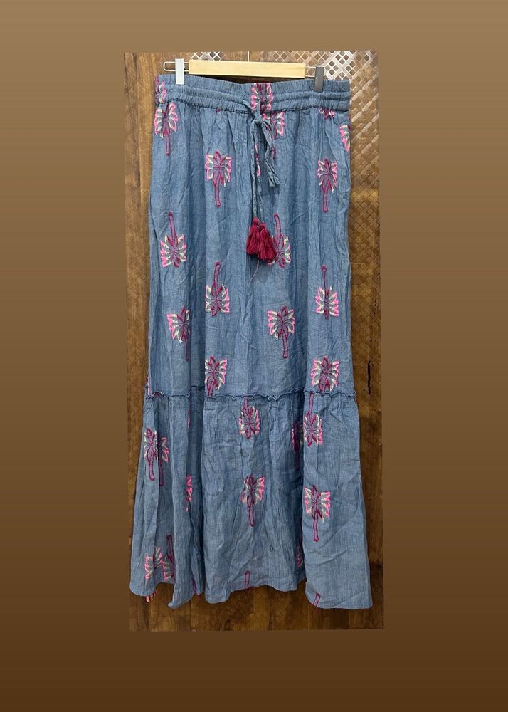 Boho Tiered Maxi Skirt(Brand new )