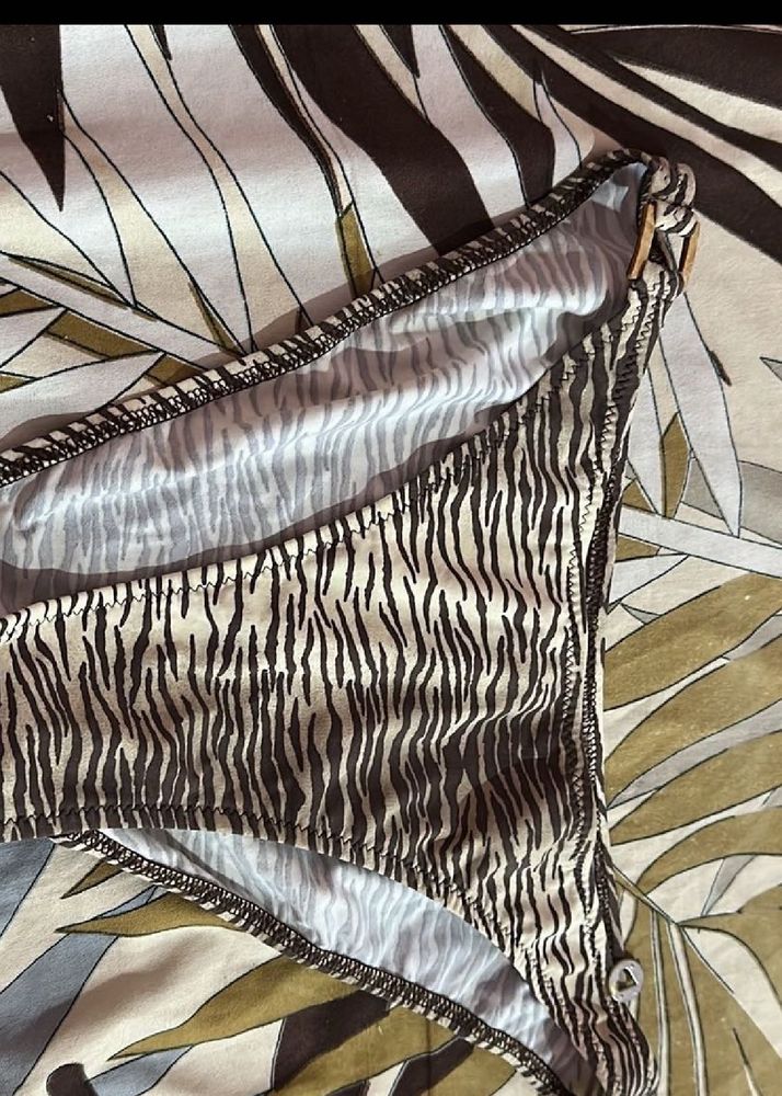 Stylish Zebra Print Bikini Bottom