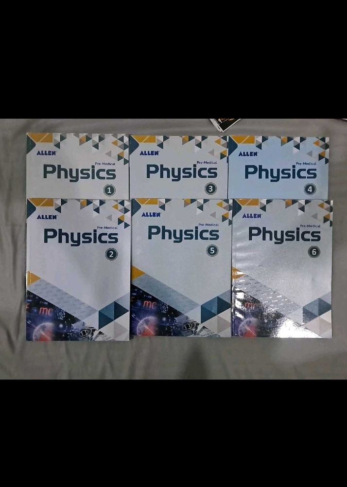 Allen Physics Pre-Medical Books 1-6