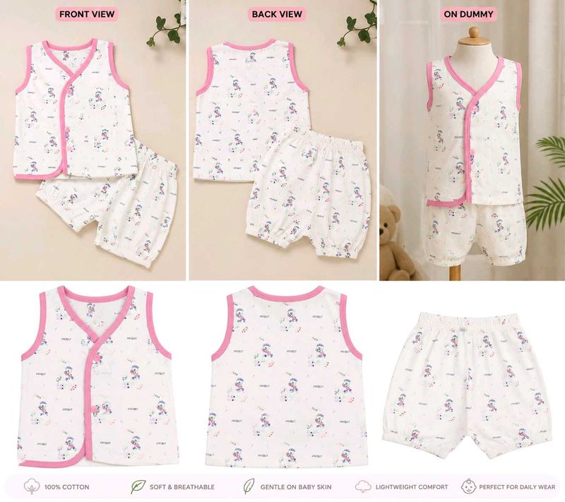 Like New UNISEX Baby Cotton Co-ord Set 🌸