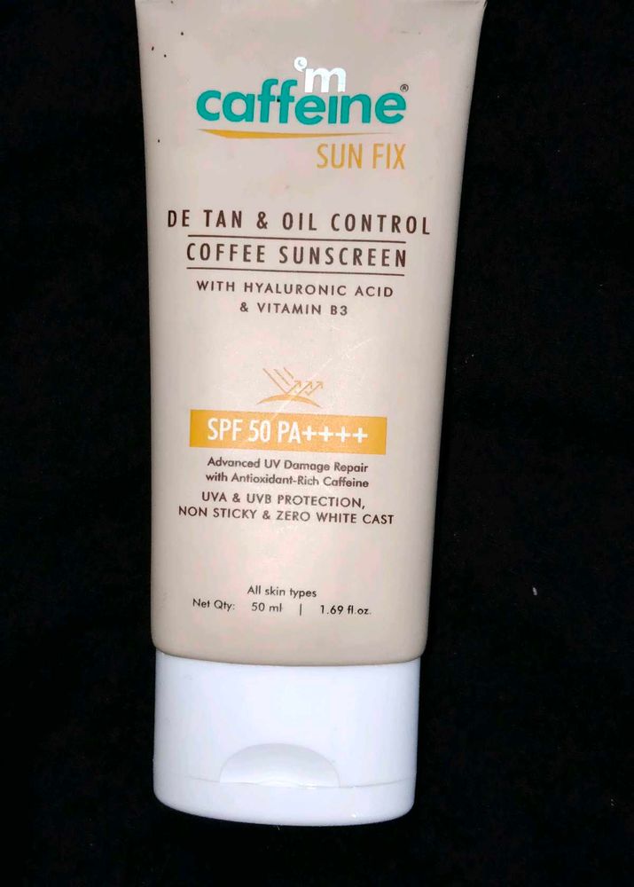mCaffeine Sun Fix Coffee Sunscreen SPF 50