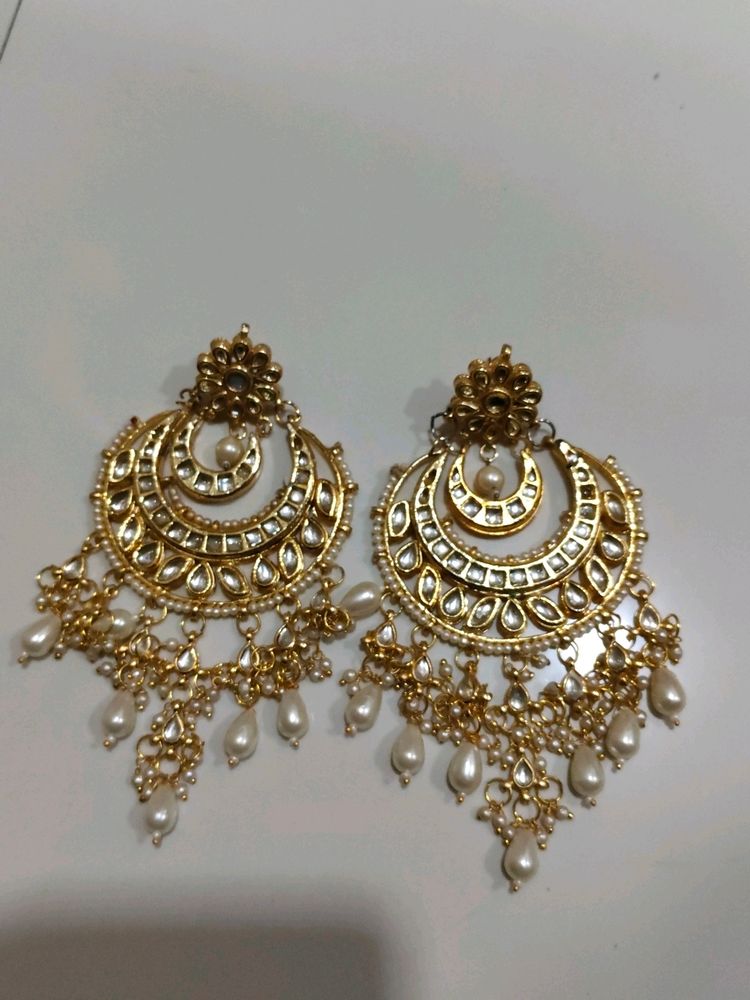 Kundan Chandbali big size
