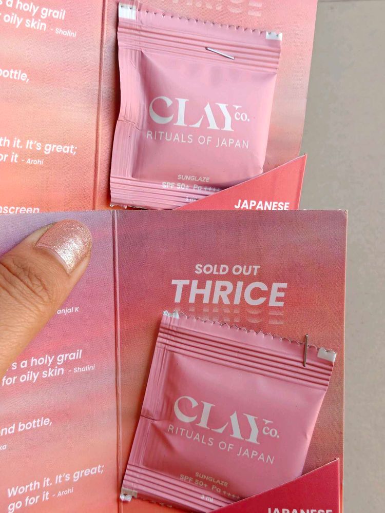 Clay Co. Sunscreen Samples
