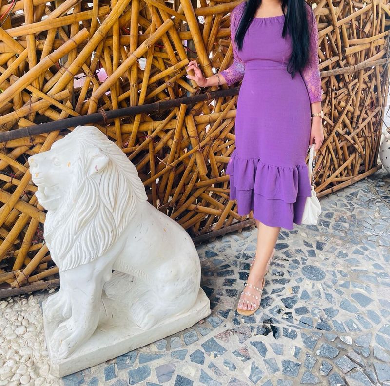 Purple doll dress