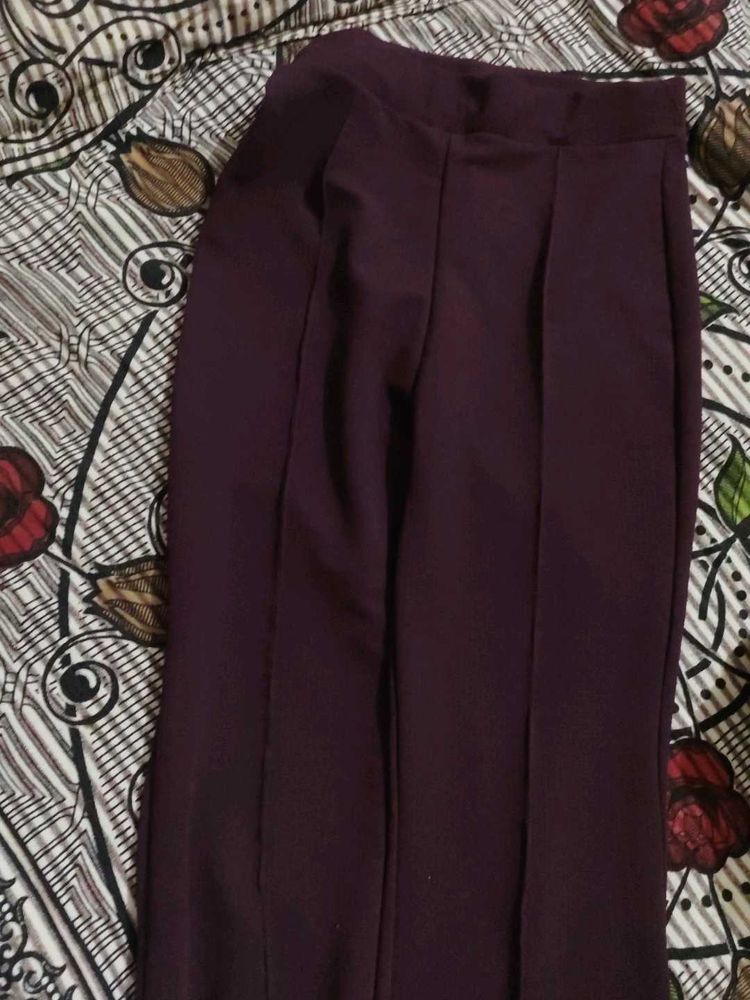 Elegant Plum Colored Trousers