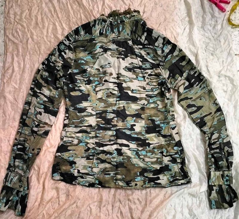 Branded silk shirt
