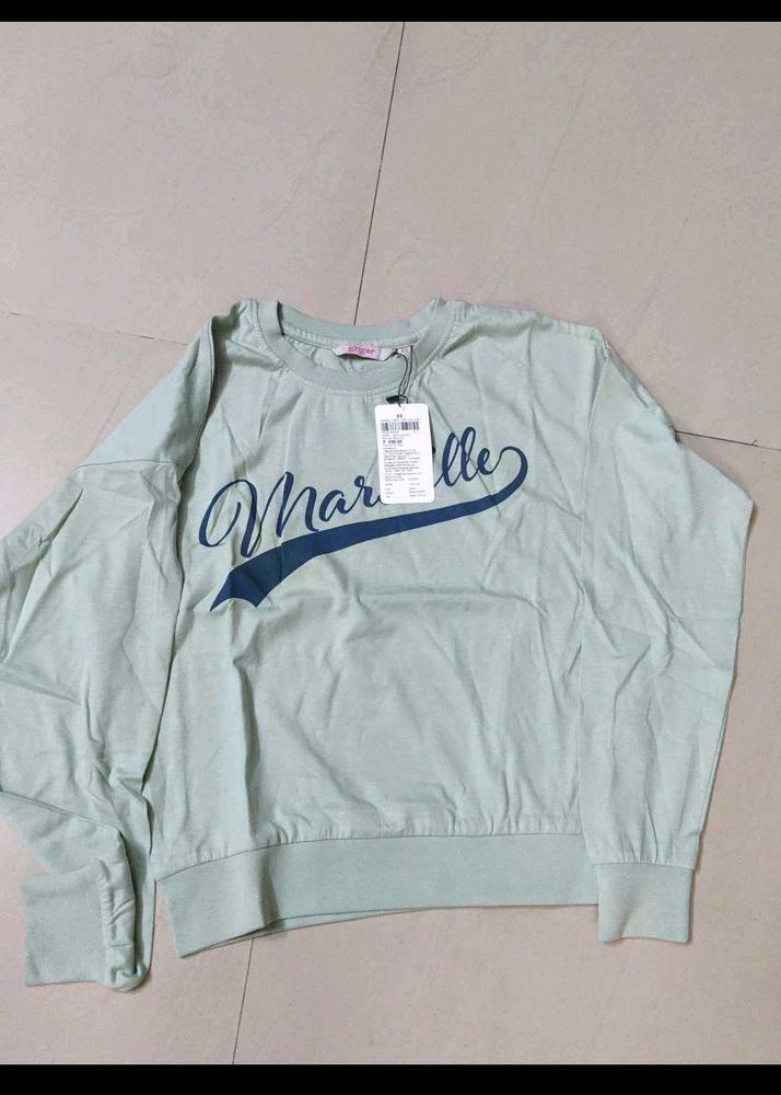 Ginger Printed Pullover Sweatshirt New With Tag