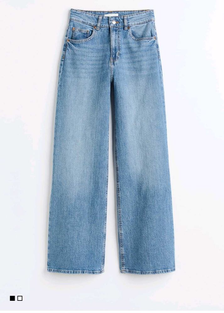 Wide Leg Jeans - Light Wash Denim