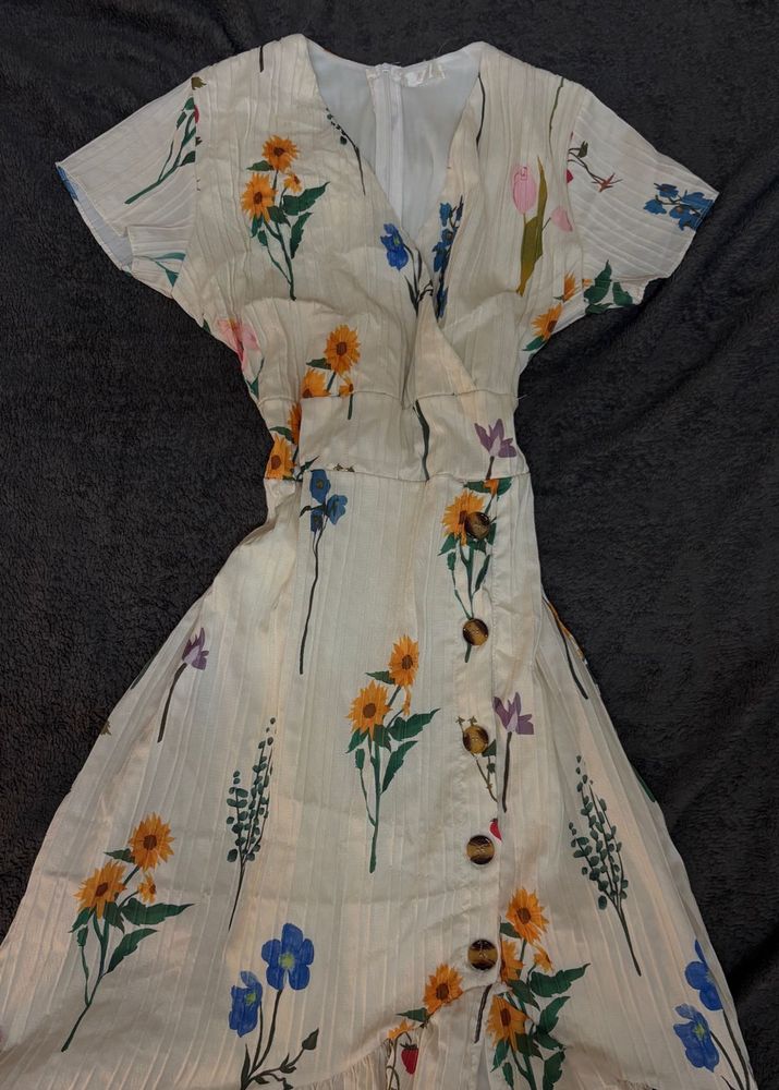 vintage summery unique printed dre