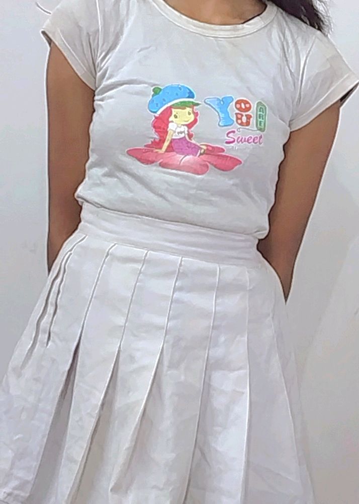 White Tshirt For Girls