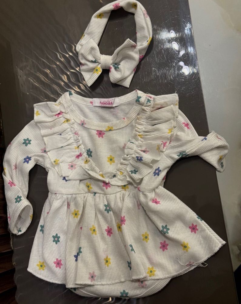 Floral Baby Girl Outfit &amp; hairband