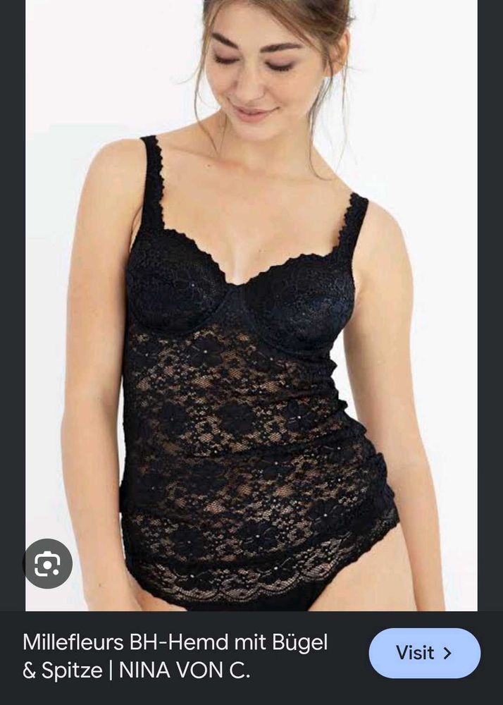 Black Lace Bralette Camisole