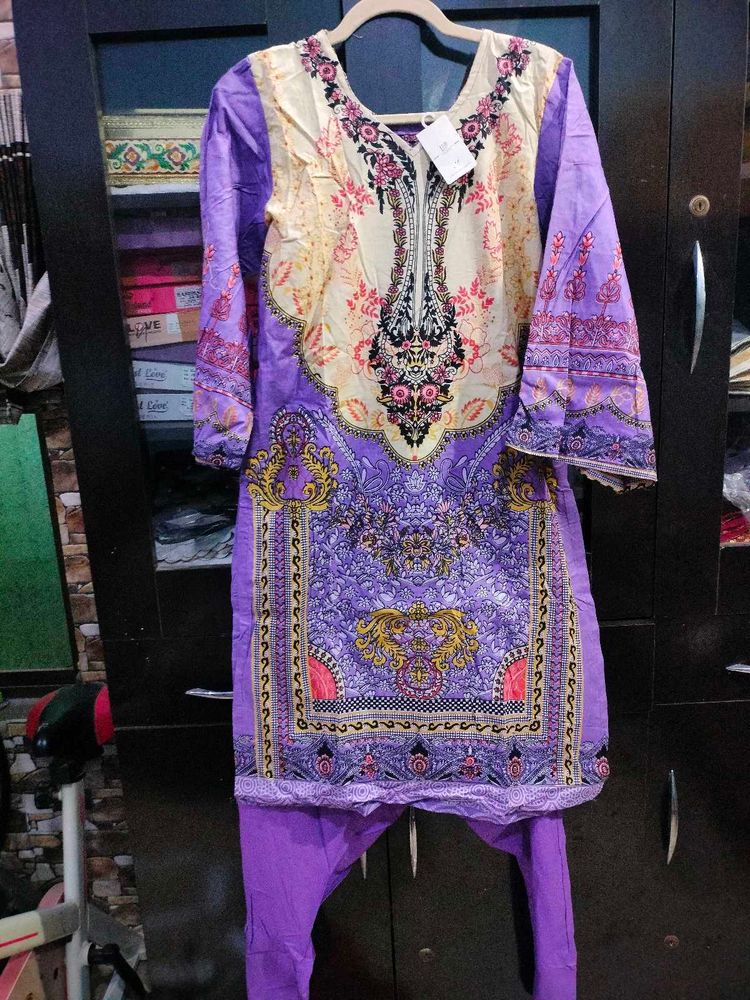 xl Beautiful Printed Kurta with Pants