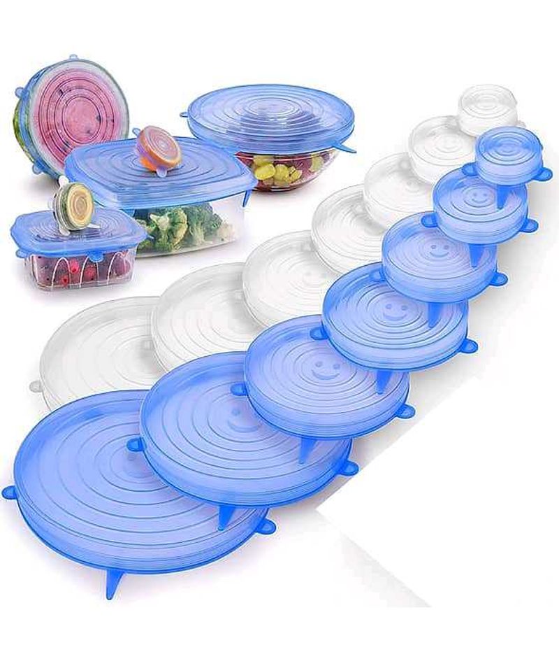 Reusable Silicone Stretch Lids( pack of 12)
