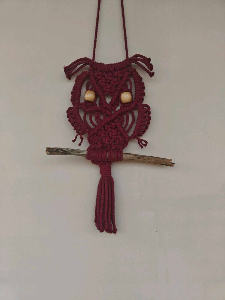 Macrame Owl Wall Hanging