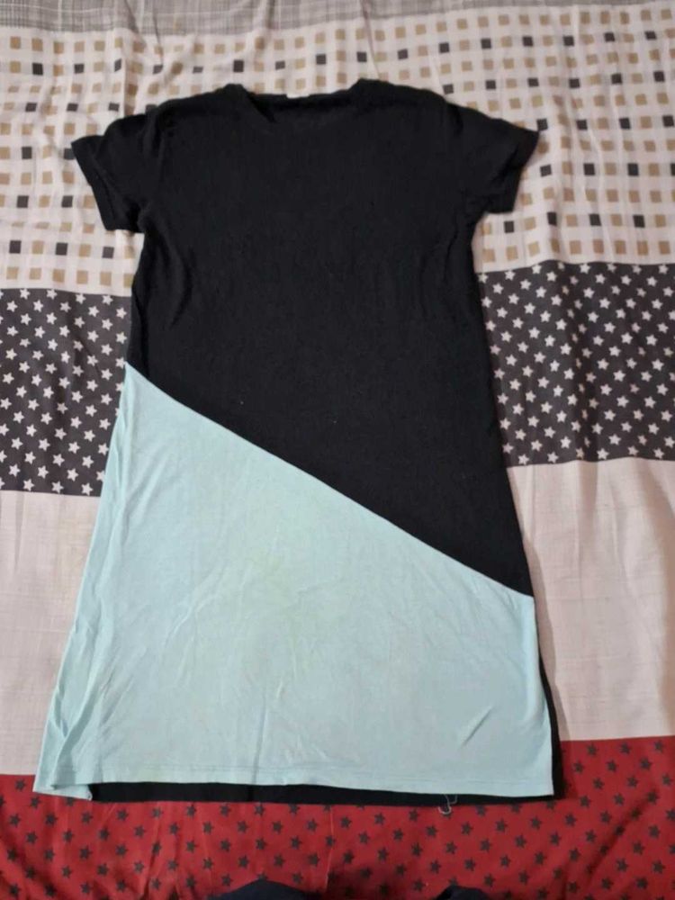 Color Block T-Shirt Dress