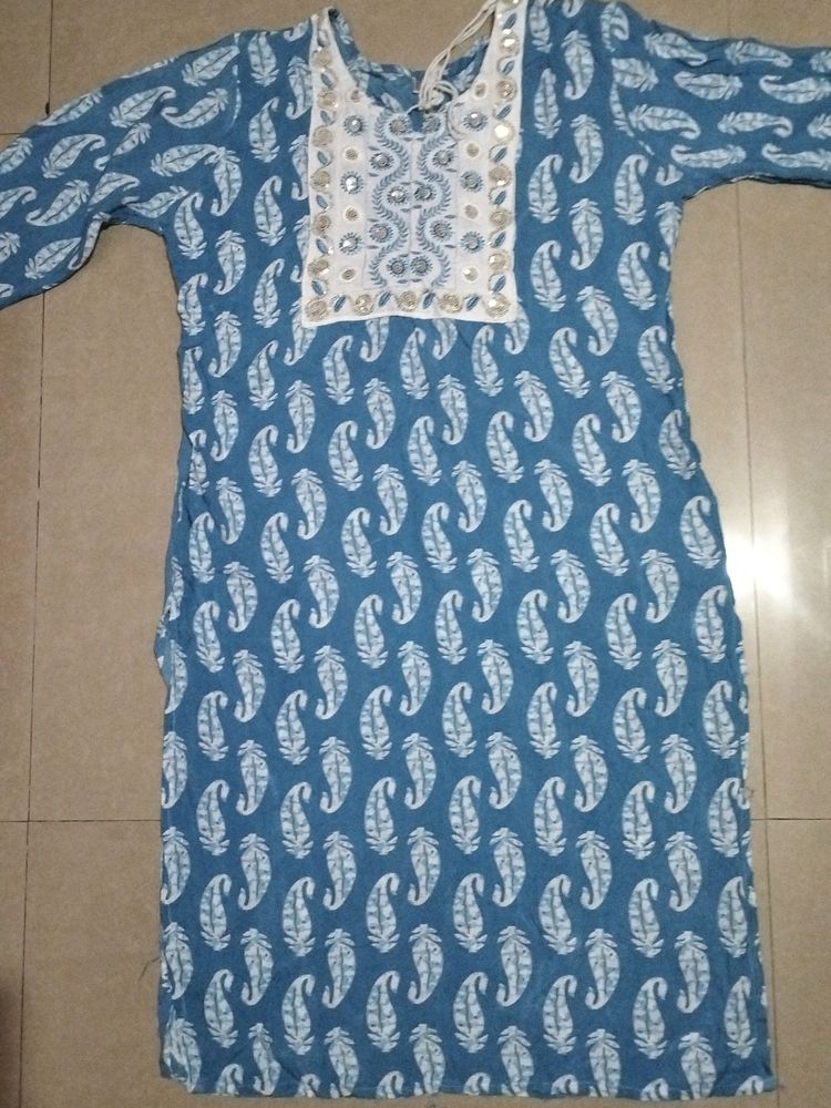 Blue Kurti For Women