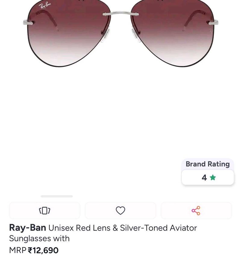 Ray-Ban Red Lens Aviator Sunglasses 🕶️