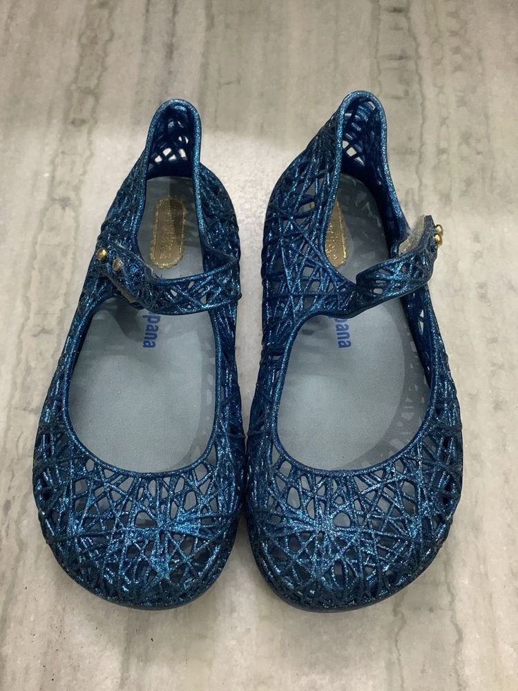 Sparkly Blue Jelly Mary Janes