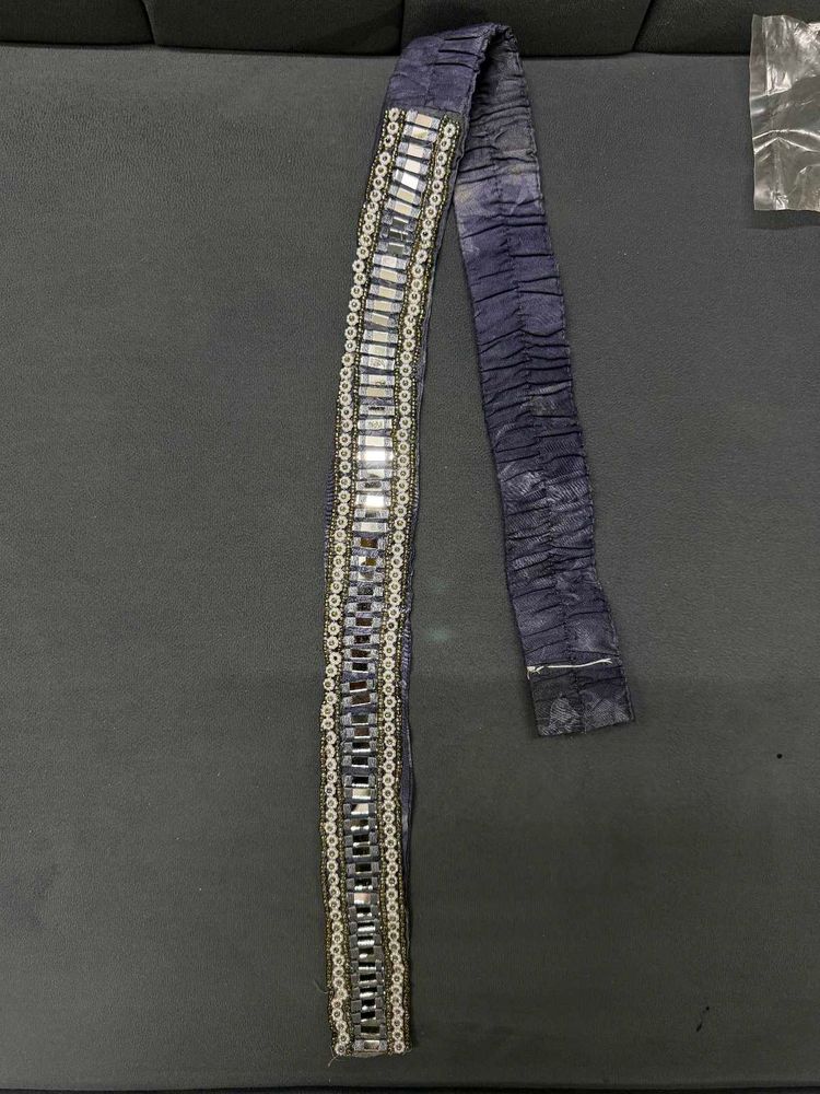 handcrafted mirrorwork Fabric Belt with elastic