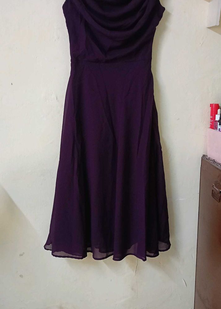 Elegant Purple Cocktail Dress