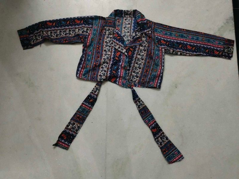 Boho Chic Tie-Front Top