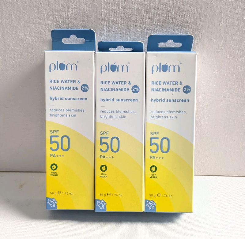 Plum 2% Niacinamide &amp; Rice Water Sunscreen