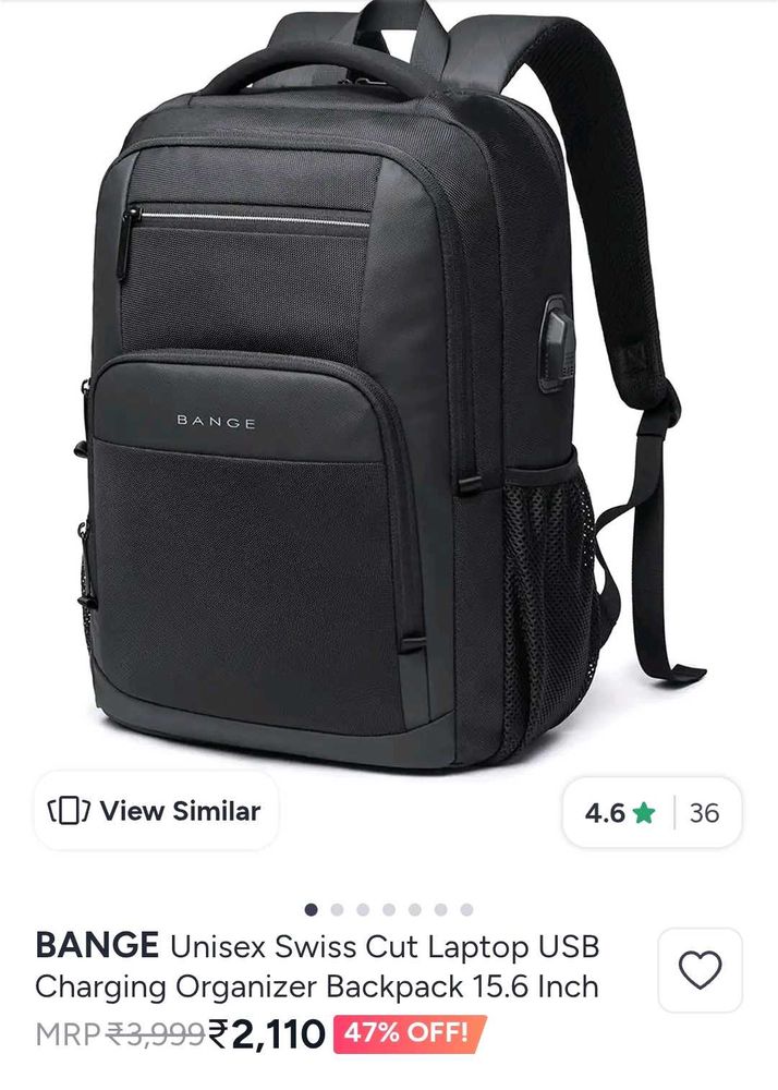 BANGe Unisex Laptop Backpack