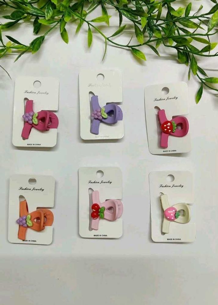 Cute Fruit Hair Clips Set