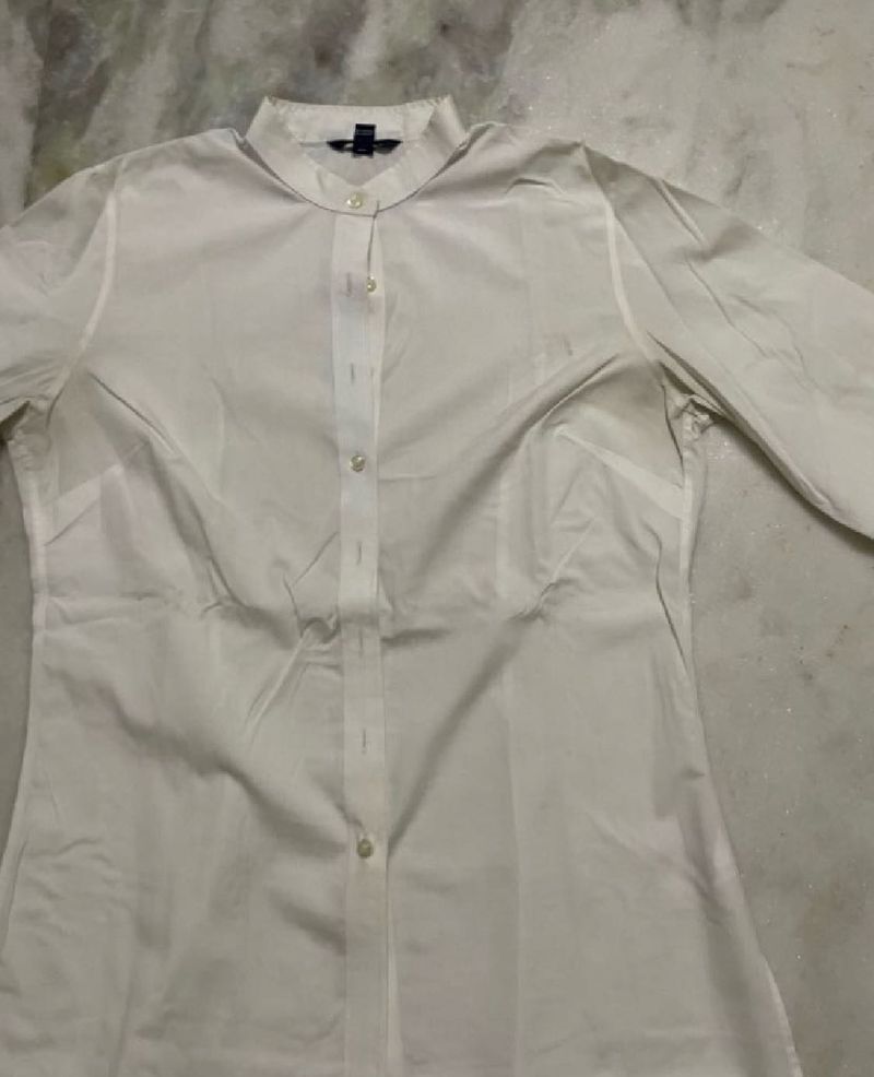Classic White Button-Up Shirt