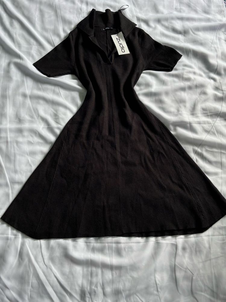 Zudio Classic Black Knit Dress