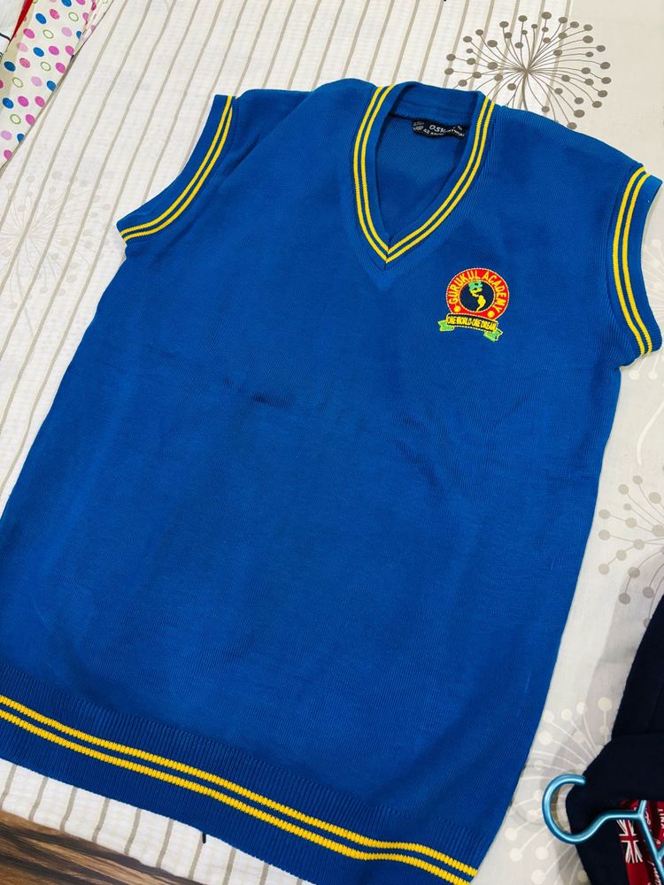 Blue Vest Sweater