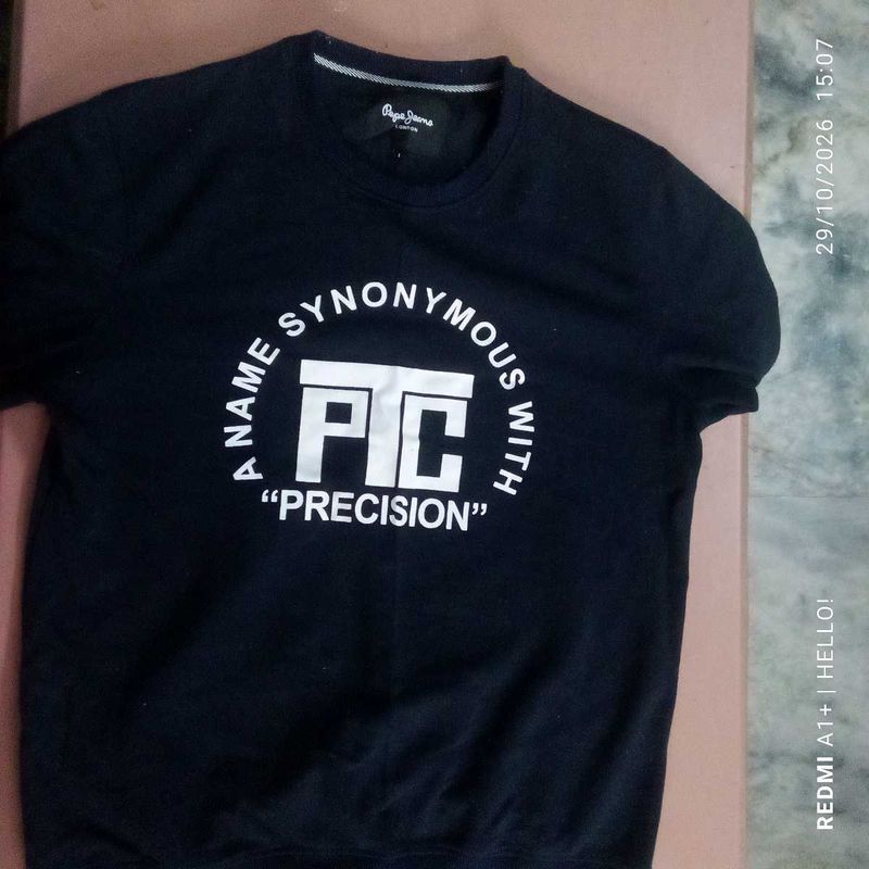 Pepe Jeans Black Graphic T-Shirt