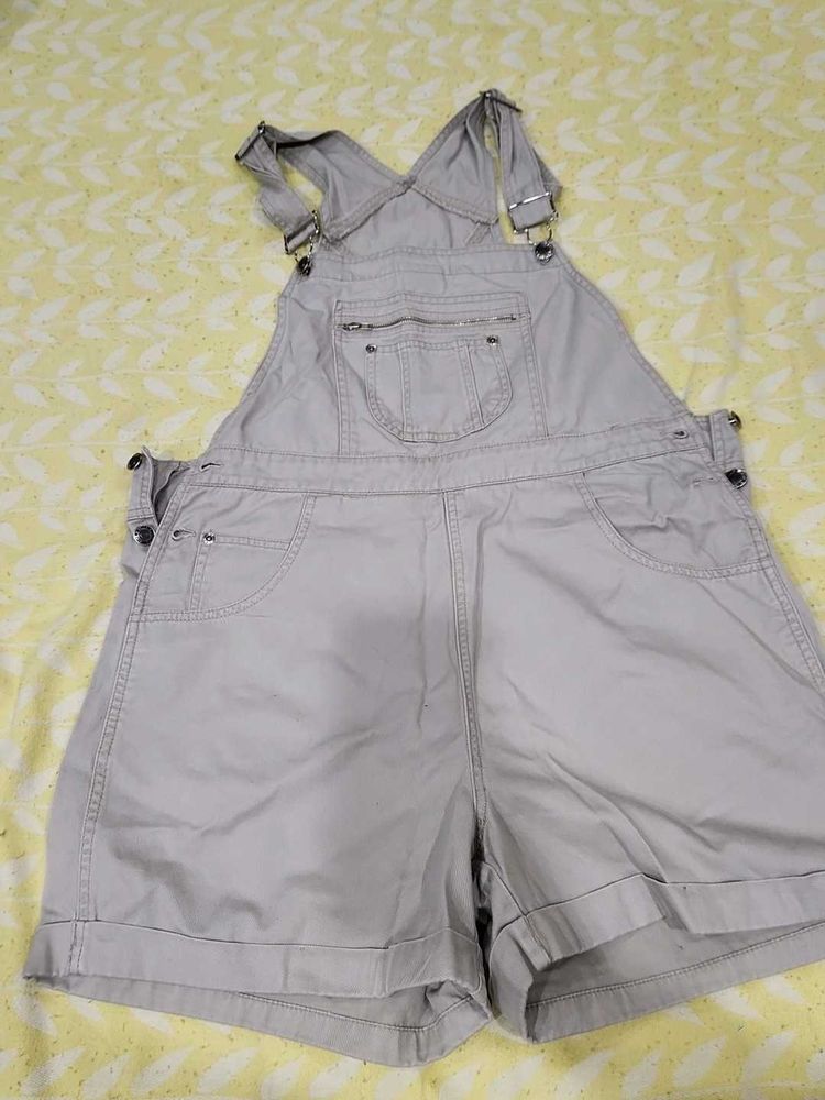Denim Dangri Short Overalls